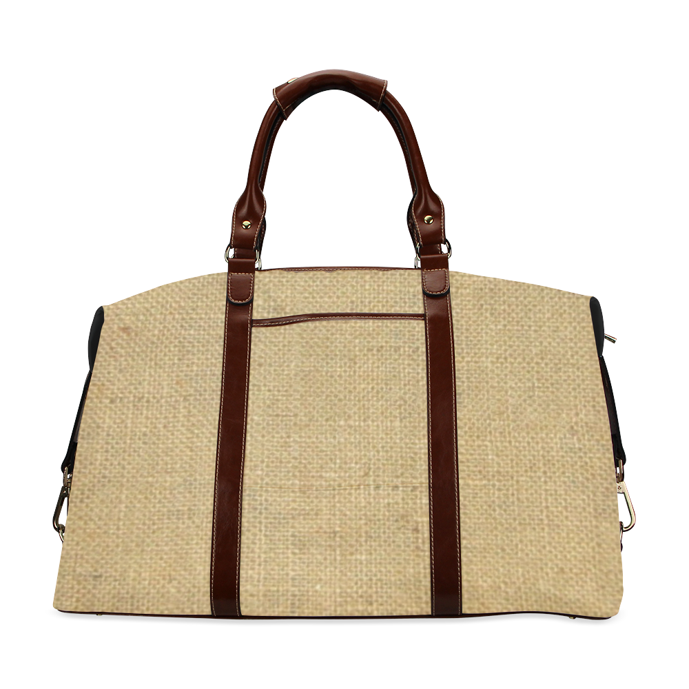 Burlap Coffee Sack Classic Travel Bag (Model 1643) Remake