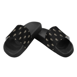 sparkling skulls by JamColors Women's Slide Sandals (Model 057)