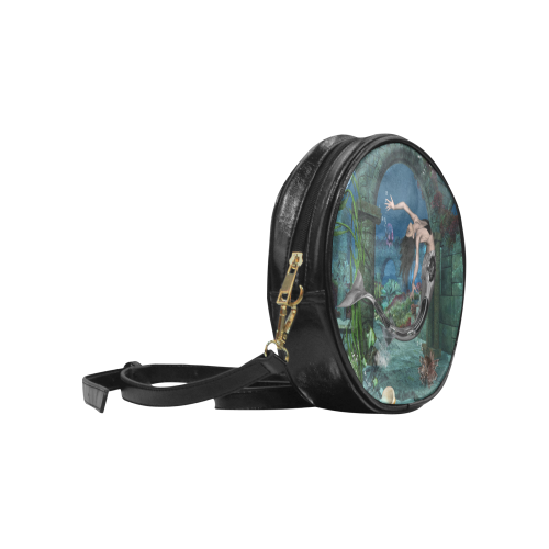 Wonderful mermaid Round Sling Bag (Model 1647)