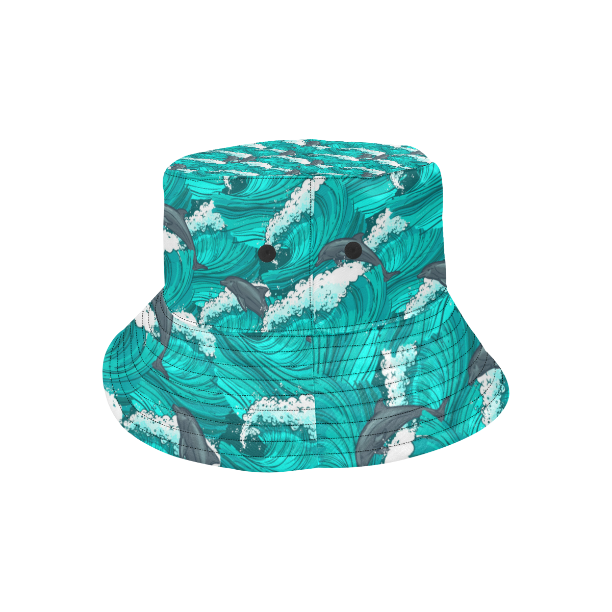 Happy Dolphins All Over Print Bucket Hat