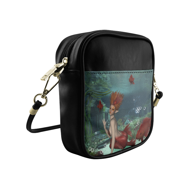 Beautiful mermaid and fantasy fish Sling Bag (Model 1627)