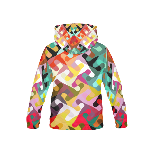 Colorful shapes All Over Print Hoodie for Kid (USA Size) (Model H13)