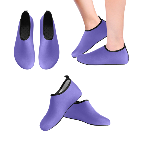 color slate blue Men's Slip-On Water Shoes (Model 056)