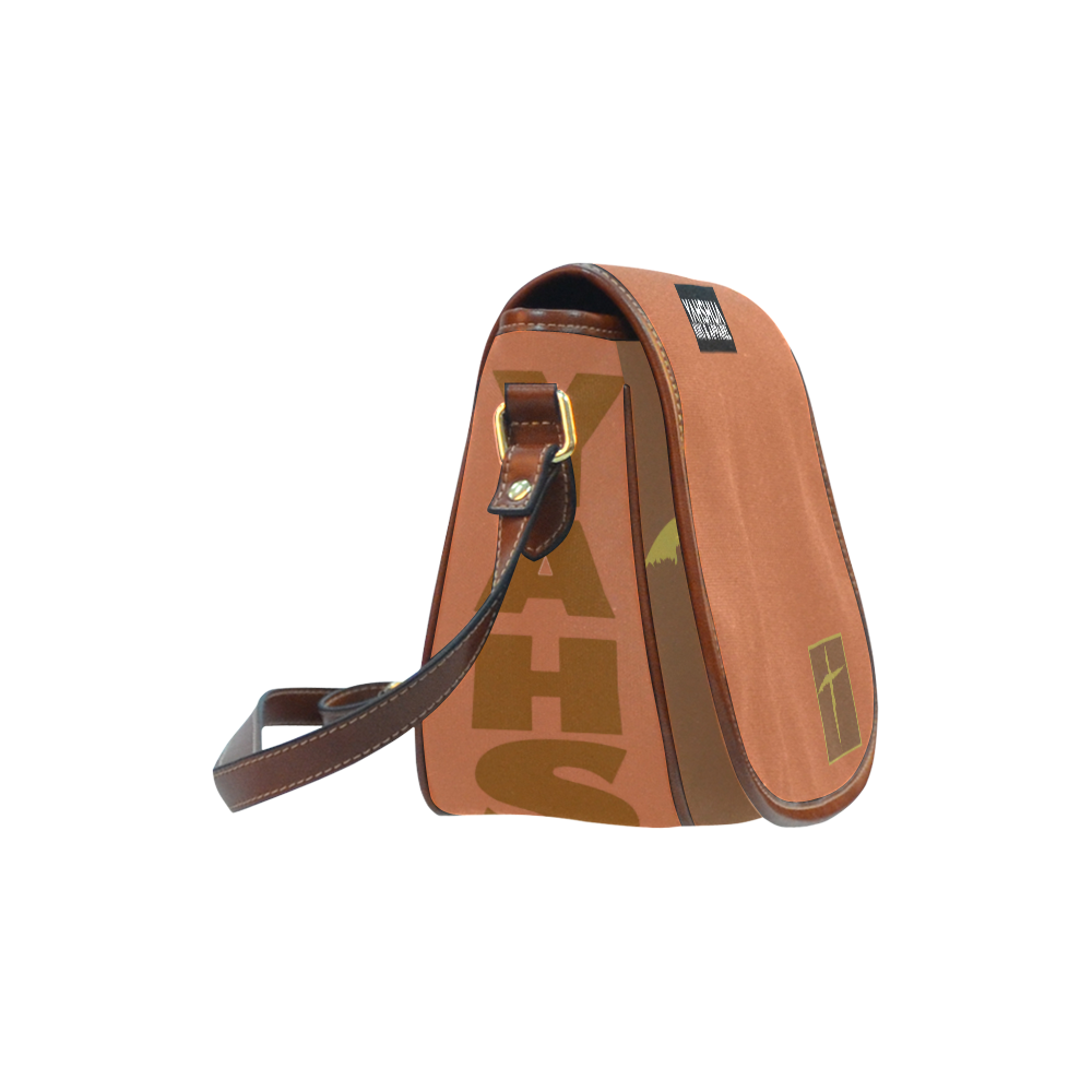 Yah Gold Label Light Brown Saddle Bag/Large (Model 1649)