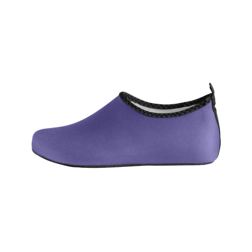 color dark slate blue Men's Slip-On Water Shoes (Model 056)