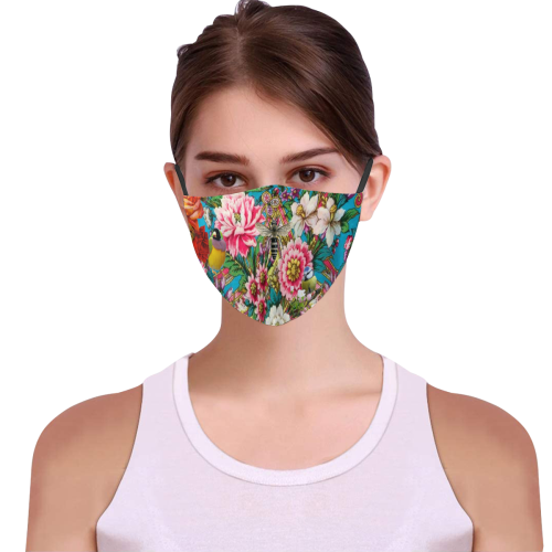 Russian Bird Forest 3D Mouth Mask with Drawstring (Pack of 3) (Model M04)