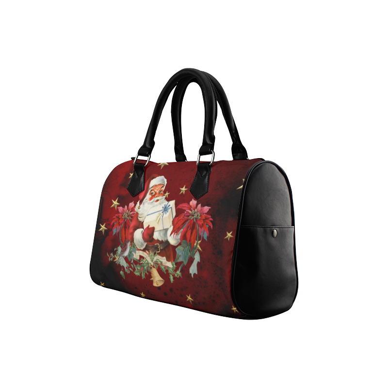Santa Claus with gifts, vintage Boston Handbag (Model 1621)