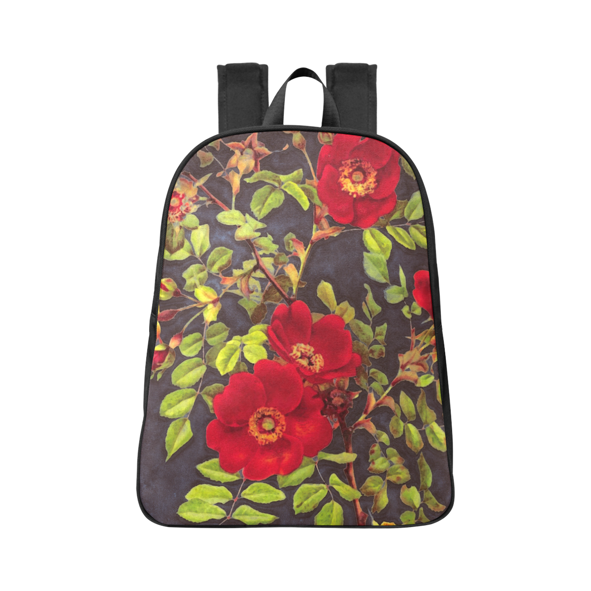 flowers #flowers #pattern #flora Fabric School Backpack (Model 1682) (Large)