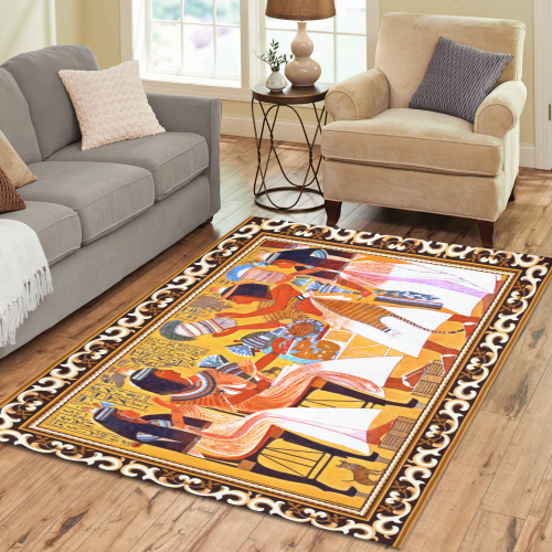 Egyptian Queens Area Rug7'x5'