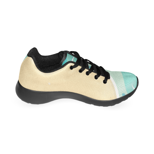 Running shoes sea blue gold Women’s Running Shoes (Model 020)