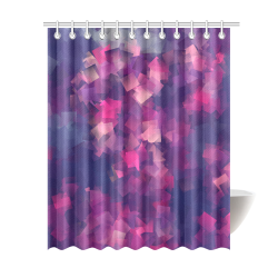 purple pink magenta cubism #modern Shower Curtain 69"x84"