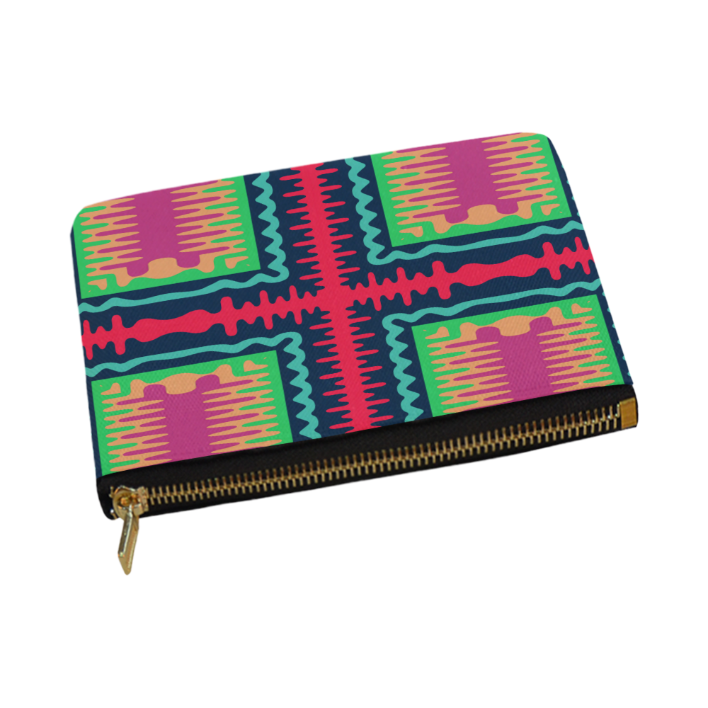 Waves in retro colors Carry-All Pouch 12.5''x8.5''
