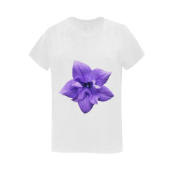 Balloon Flower Women's T-Shirt in USA Size (Two Sides Printing)