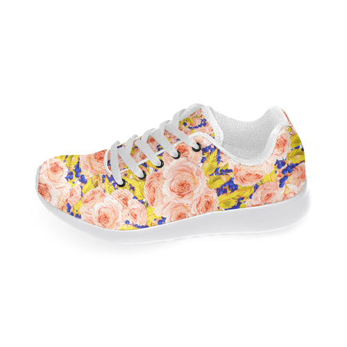 Rose Flower Women’s Running Shoes (Model 020)
