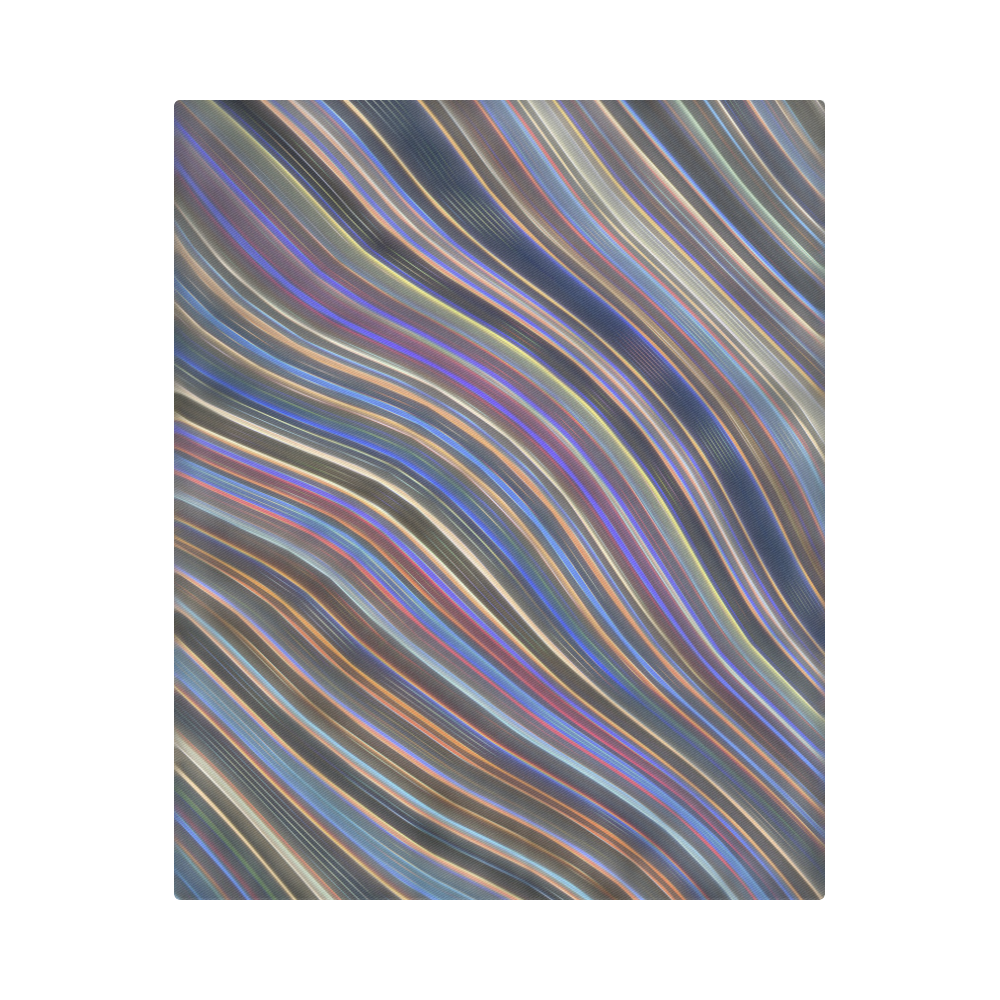 Wild Wavy Lines 12 Duvet Cover 86"x70" ( All-over-print)