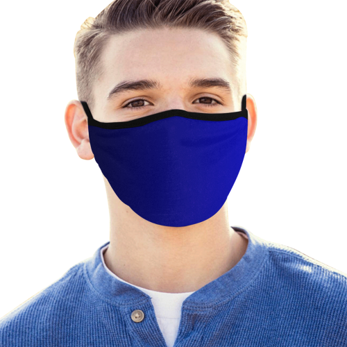 Royal Blue and Black  Ombre Mouth Mask