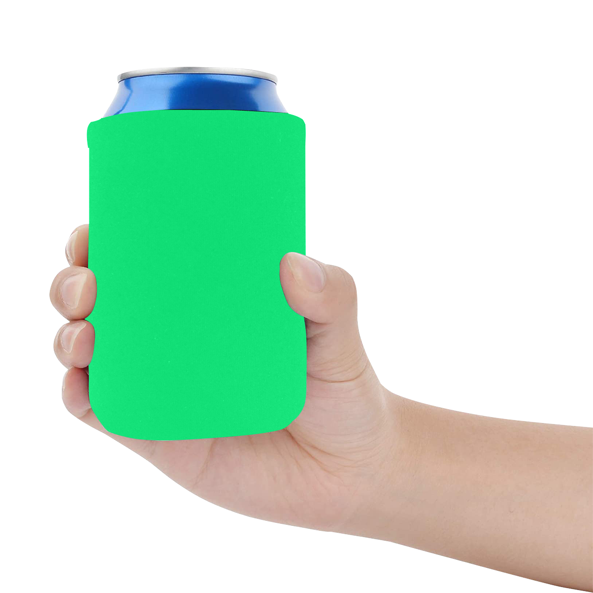 color spring green Neoprene Can Cooler 4" x 2.7" dia.