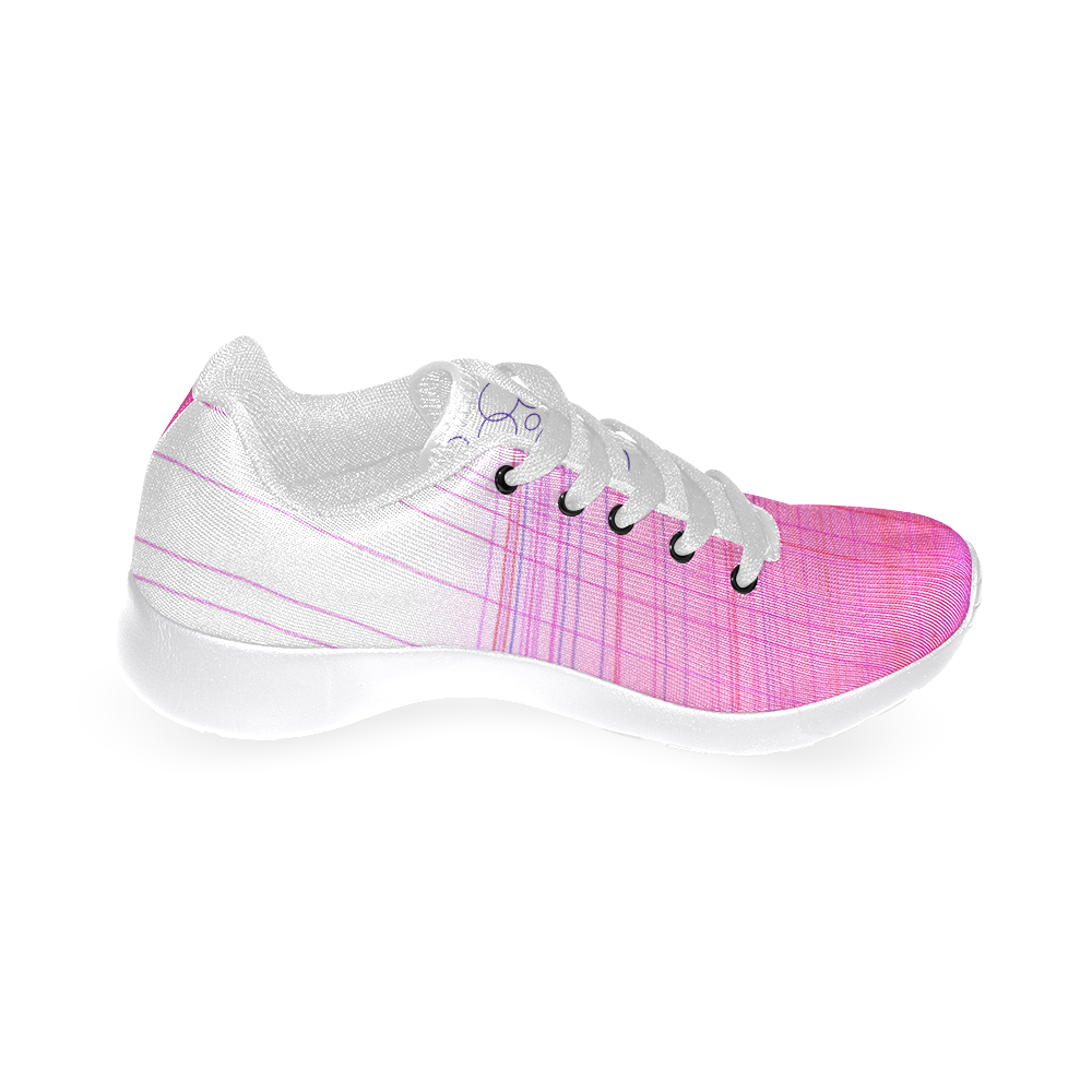 Shoes with Pink ethnic blocks Women’s Running Shoes (Model 020)