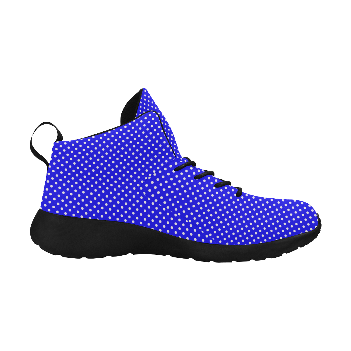 Blue polka dots Women's Chukka Training Shoes/Large Size (Model 57502)