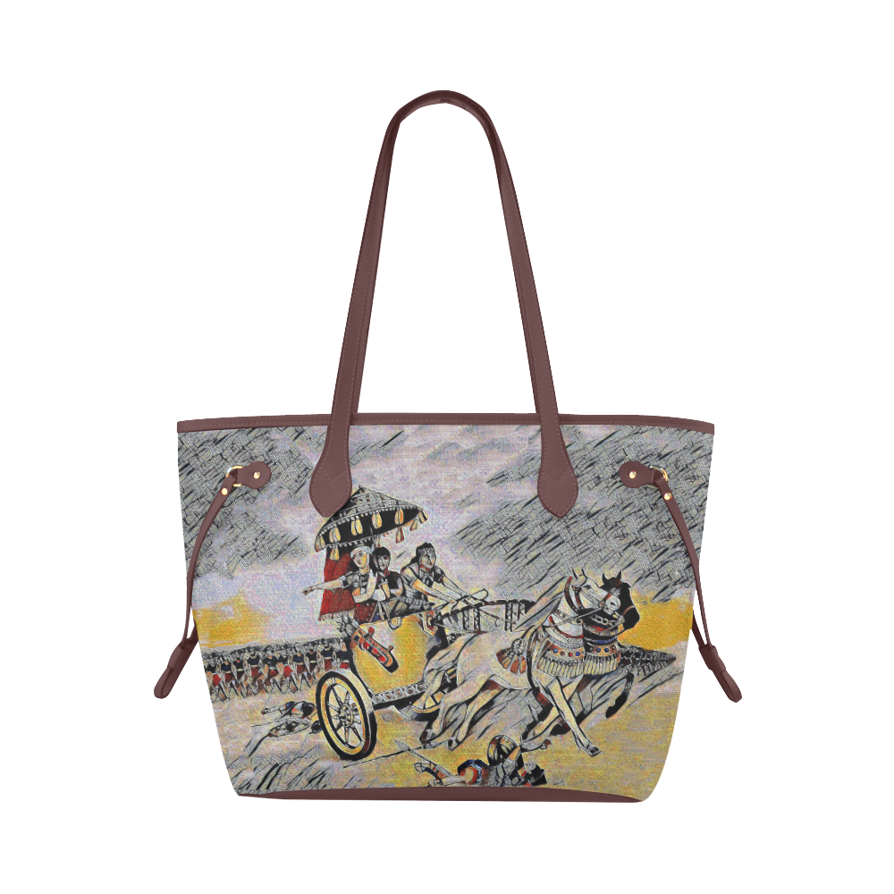 Queen Shamiram Clover Canvas Tote Bag (Model 1661)