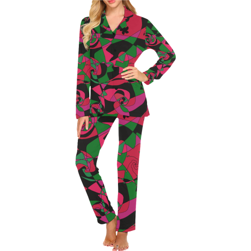 Abstract #7 2020 Women's Long Pajama Set