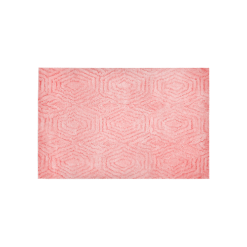 Ayumi Carnation Pink Shag Area Rug 5'x3'3''