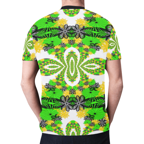 abstract bouquet pattern New All Over Print T-shirt for Men (Model T45)
