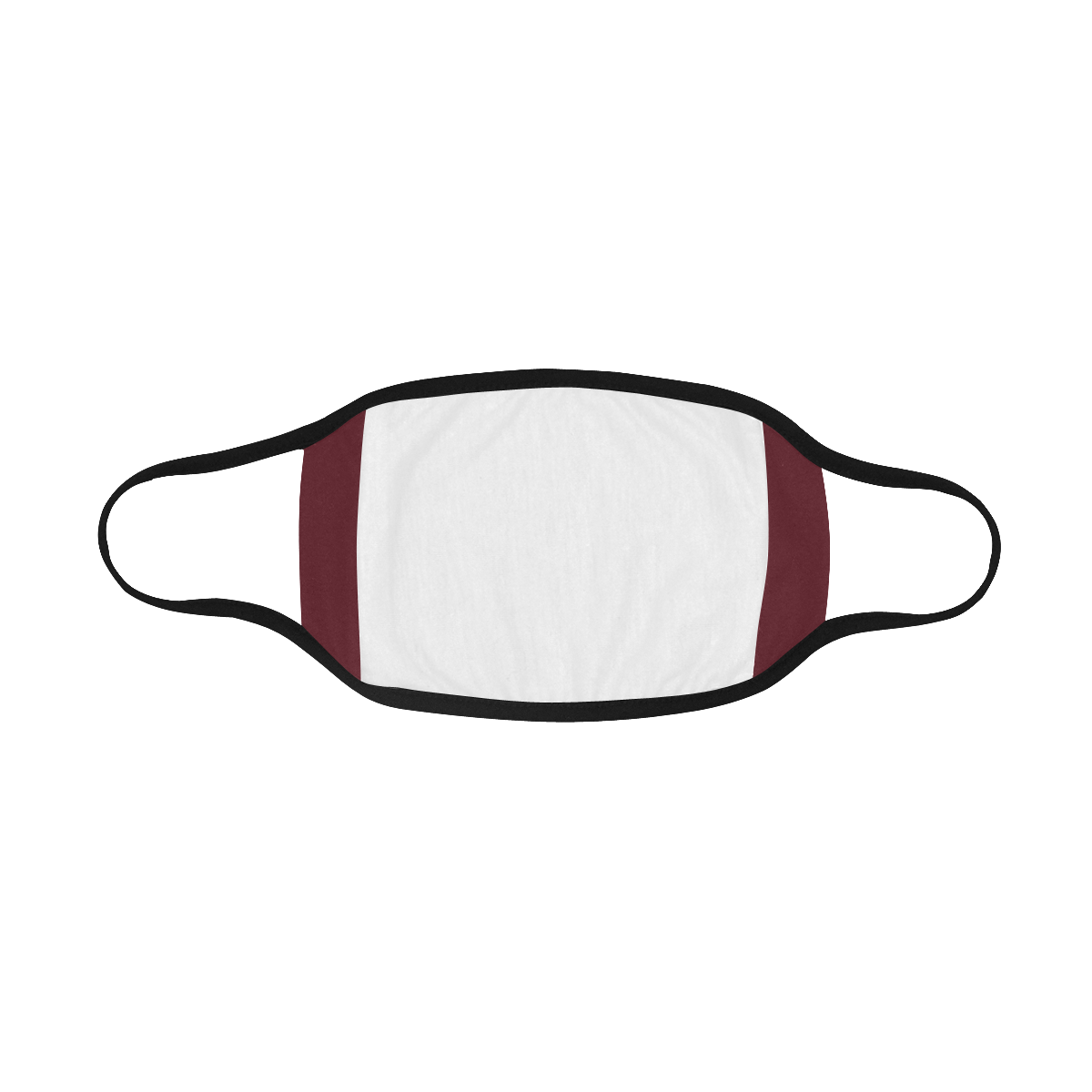 Asiatic Lily Maroon Red Solid Color Mouth Mask