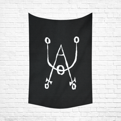 Absolute Protection Symbol Ward Magick Cotton Linen Wall Tapestry 60"x 90"