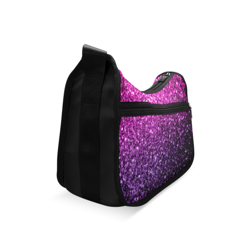 Beautiful Purple Pink Ombre glitter sparkles Crossbody Bags (Model 1616)