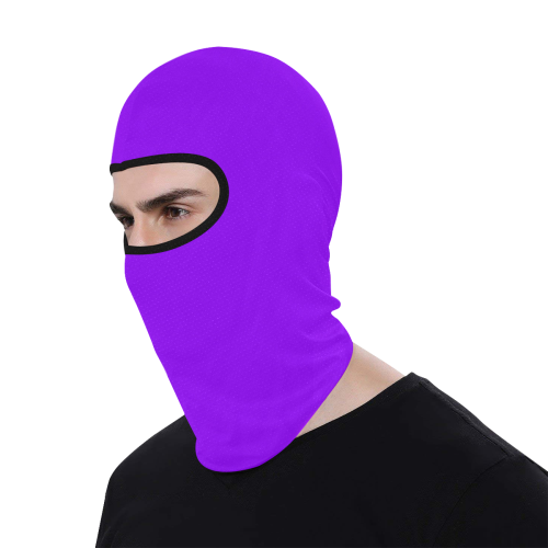 color electric violet All Over Print Balaclava