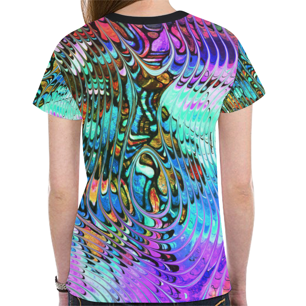 Neuro Art - Wamble Bomb 1 New All Over Print T-shirt for Women (Model T45)