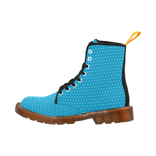 Polka Dot Pin SkyBlue by Jera Nour Martin Boots For Men Model 1203H