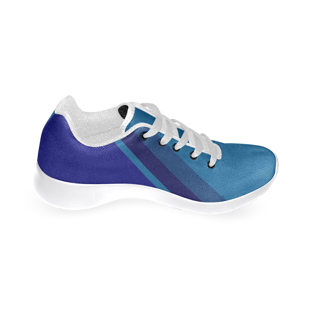 Classic Blue Layers on Dark Blue Women’s Running Shoes (Model 020)