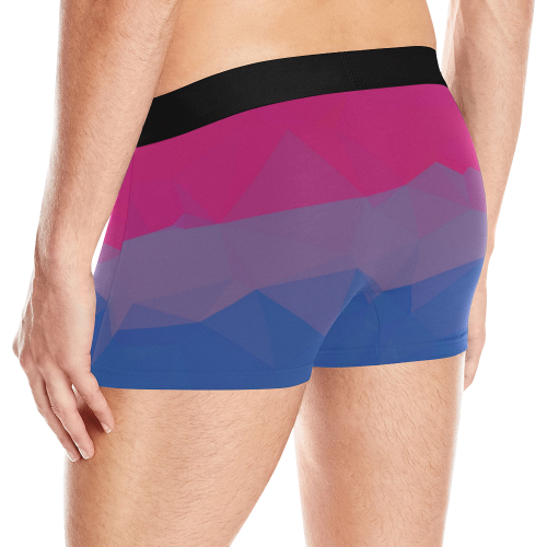 Geometric Bisexual Pride Men's All Over Print Boxer Briefs (Model L10)