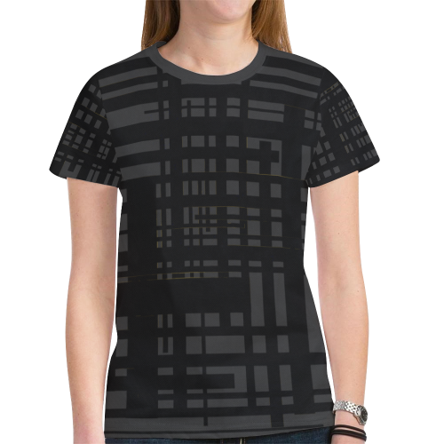 night city trans New All Over Print T-shirt for Women (Model T45)