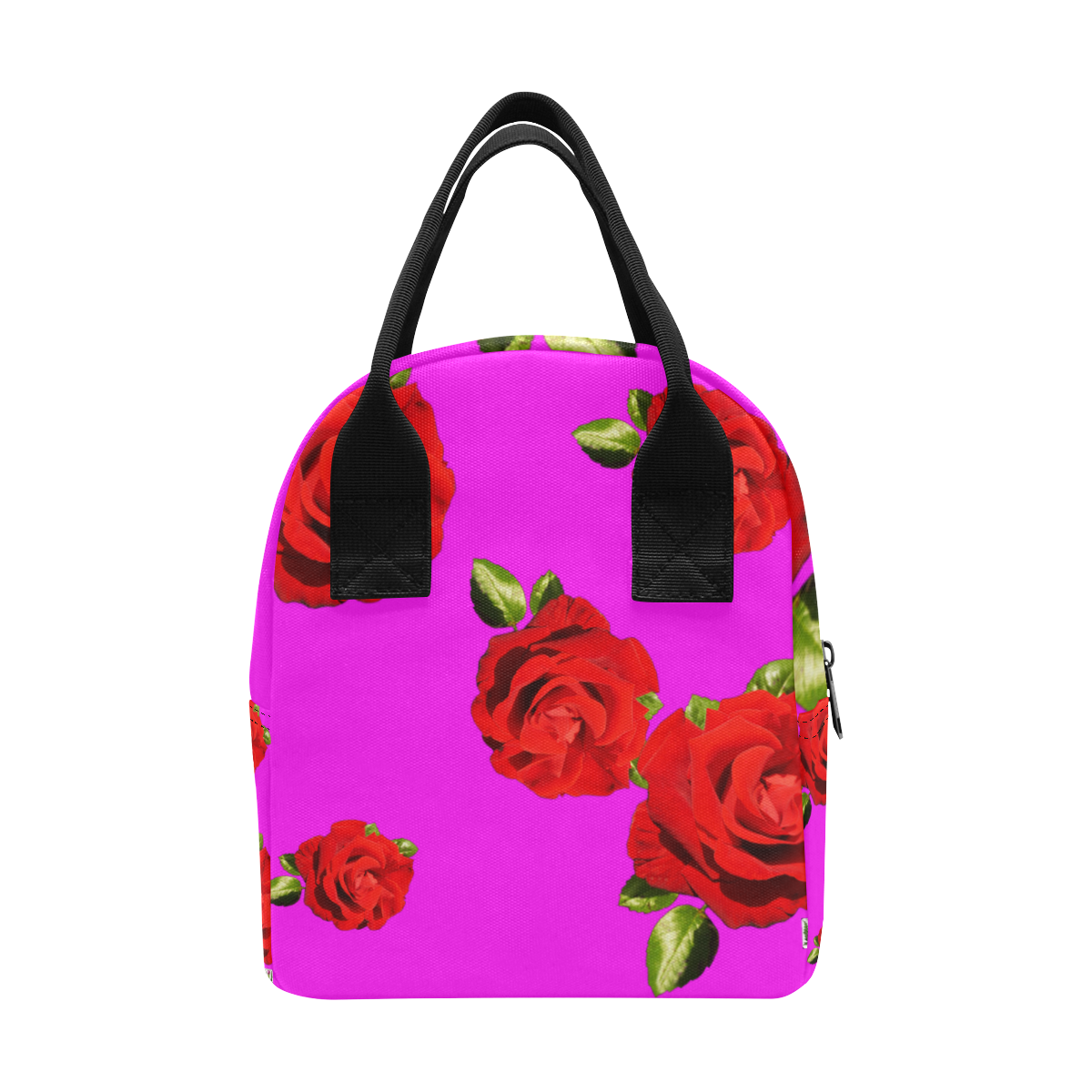 Fairlings Delight's Floral Luxury Collection- Red Rose Zipper Lunch Bag 53086b12 Zipper Lunch Bag (Model 1689)