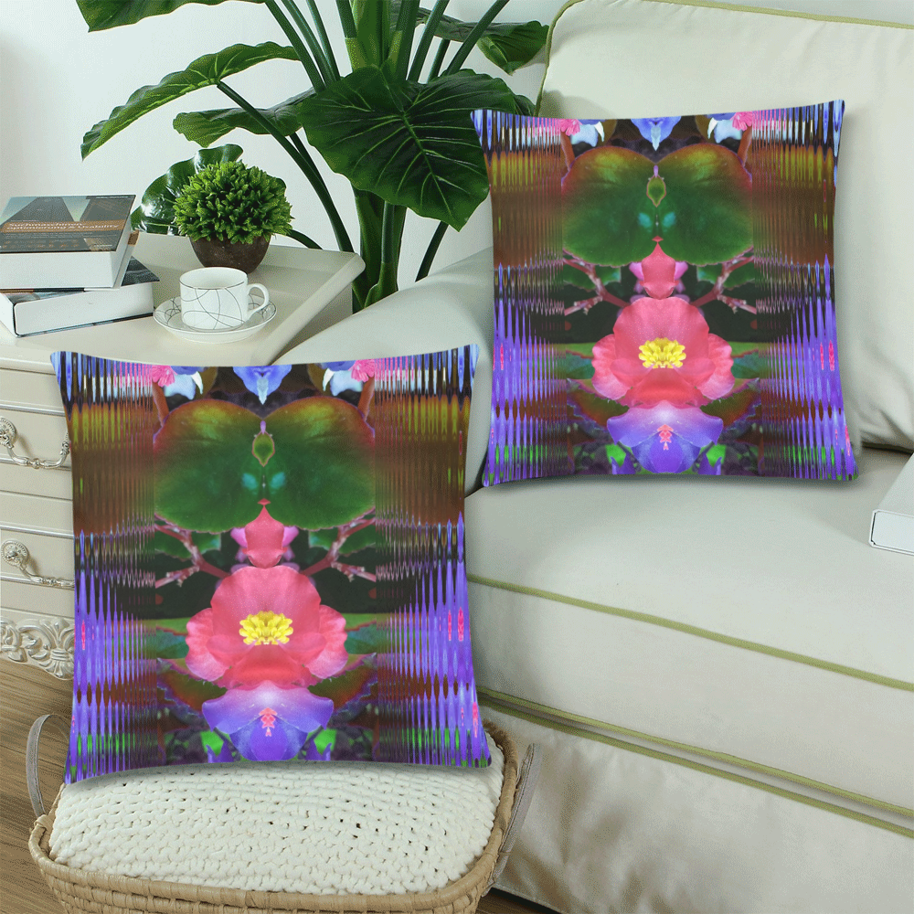 Digital1 Custom Zippered Pillow Cases 18"x 18" (Twin Sides) (Set of 2)