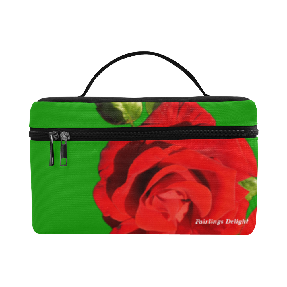 Fairlings Delight's Floral Luxury Collection- Red Rose Lunch Bag/Large 53086a5 Lunch Bag/Large (Model 1658)