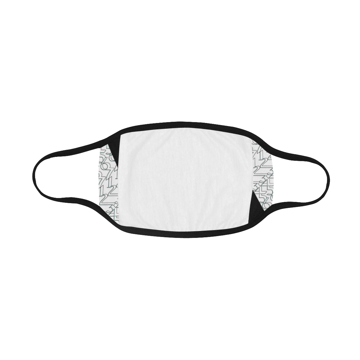 NUMBERS Collection 1234567 Outline/White Mouth Mask