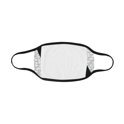 NUMBERS Collection 1234567 Outline/White Mouth Mask