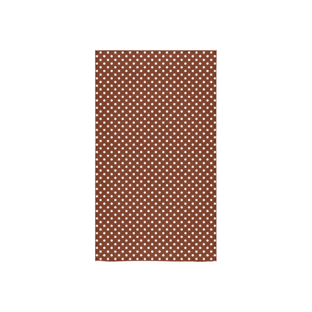 Brown polka dots Custom Towel 16"x28"