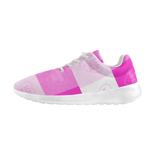 valentine's hearts Women's Athletic Shoes (Model 0200)