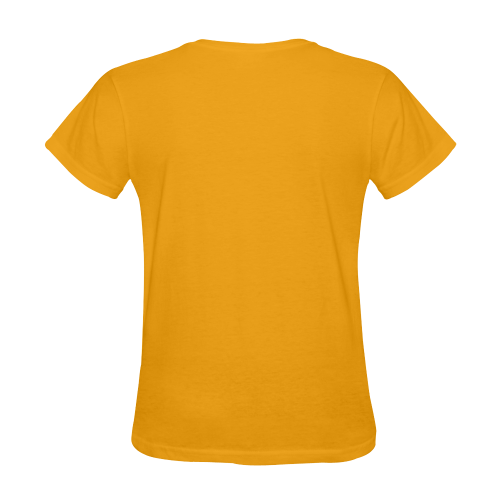 Break Dancing Colorful on Orange Sunny Women's T-shirt (Model T05)