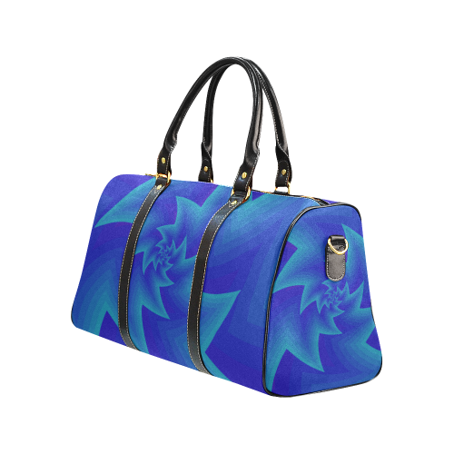 Royal blue star spiral New Waterproof Travel Bag/Small (Model 1639)