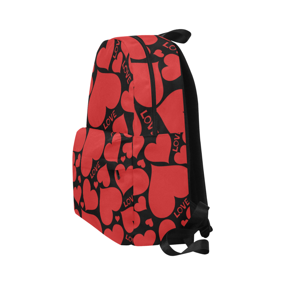 Love Red Hearts Unisex Classic Backpack (Model 1673)