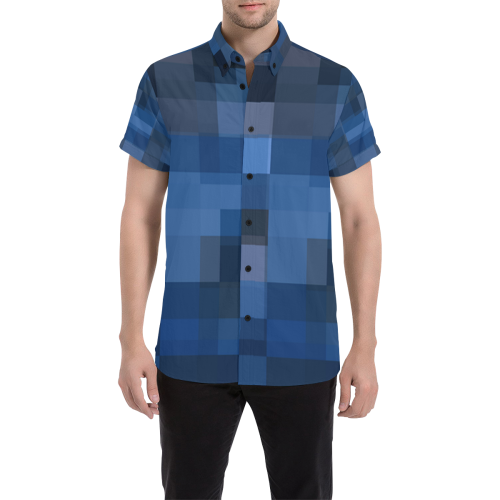 Thetroublewithboxes Men's All Over Print Short Sleeve Shirt (Model T53)