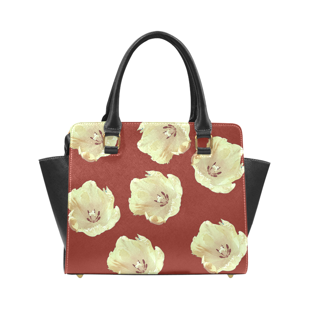 red tulips Rivet Shoulder Handbag (Model 1645)