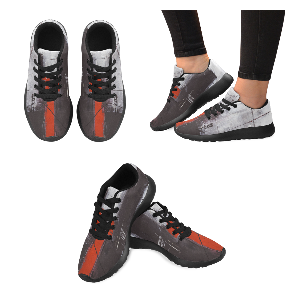 Black & red Women’s Running Shoes (Model 020)