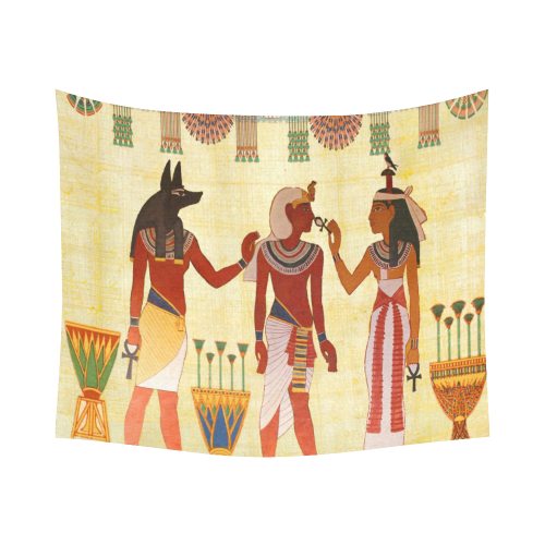 Egyptian Vogue Cotton Linen Wall Tapestry 60"x 51"